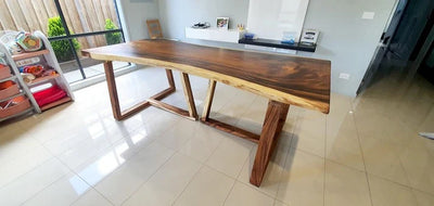 Live Edge Center Table – Handcrafted Luxury for Pakistani Homes