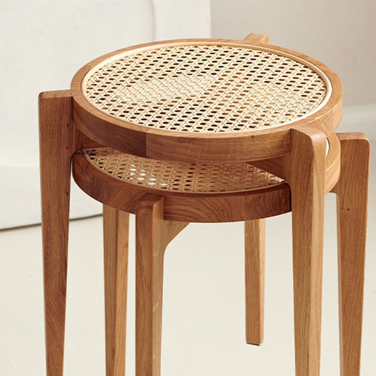 Rattan Stackable Stools (Single Piece)