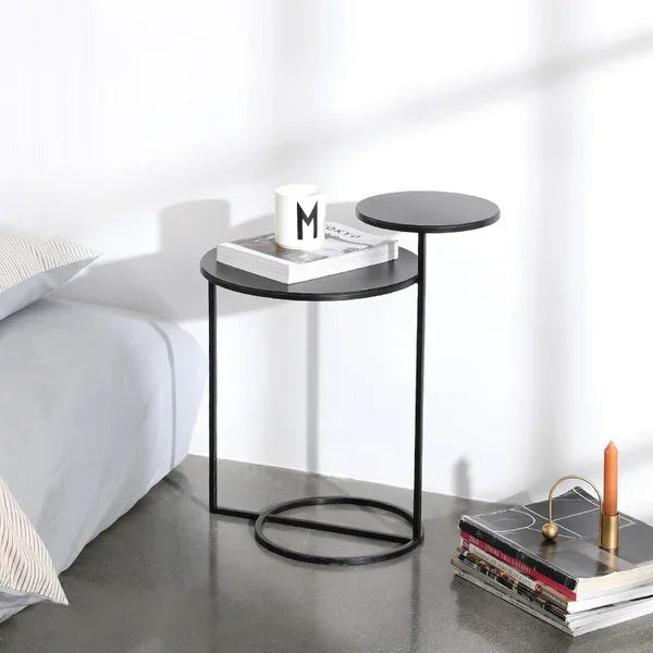 2-Tiered Double Tray Side Table