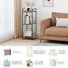 3 Tier Bathroom Shelving Unit, Narrow Open Floor Shelves