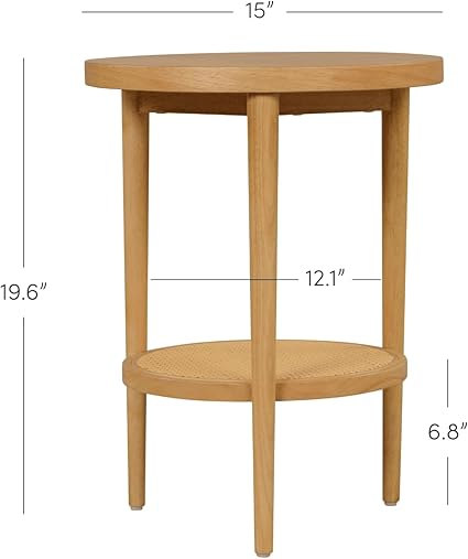 Rattan Natural Sofa Side Table