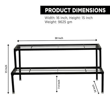 2-Step Planter Pot Stand for Outdoor & Indoor Garden