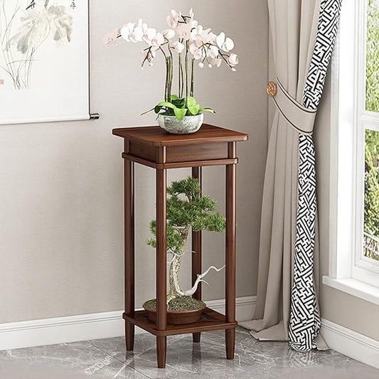 2-Tier South Bamboo Plant Planter Stand