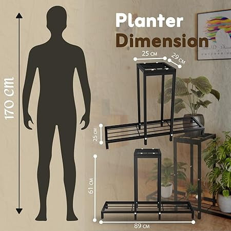Metal Pot Stand for Garden- Flower Pot Stand for Balcony