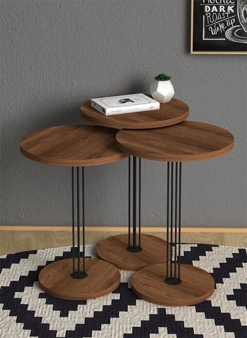 Living Room Side Tables Set of 3