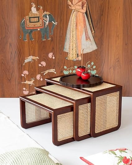 Rattan Nesting Tables