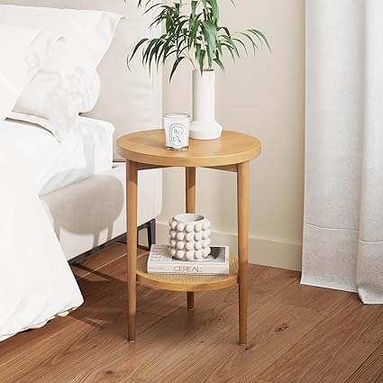 Rattan Natural Sofa Side Table