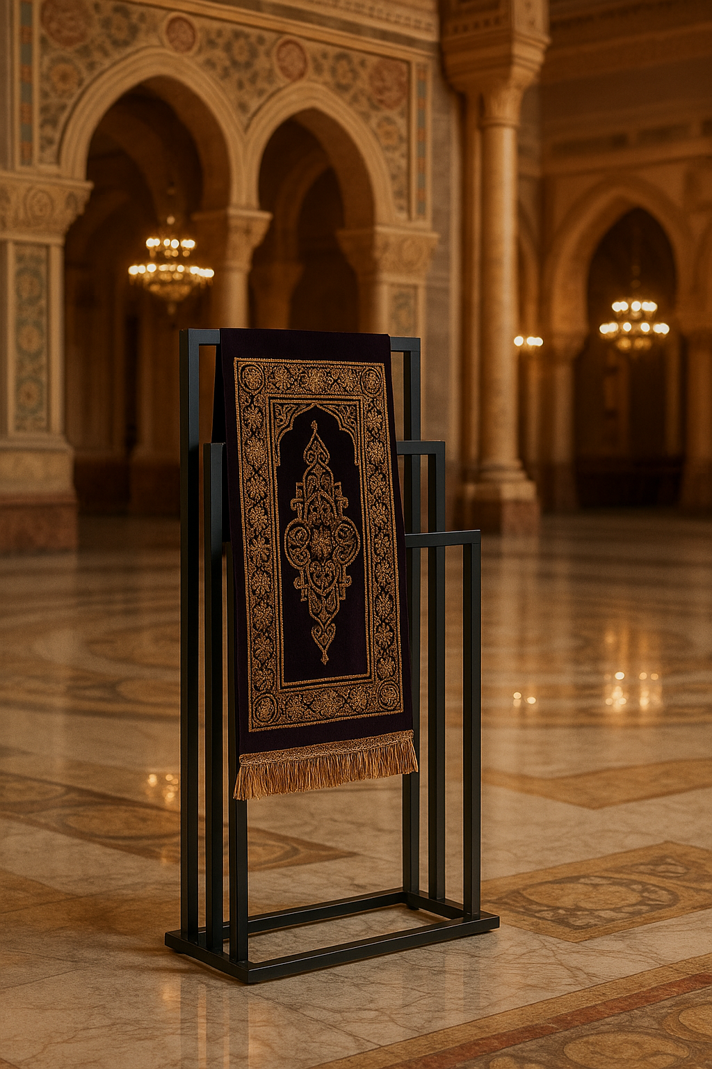 Modern Steel Prayer Stand