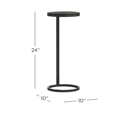 Round Metal Accent Table