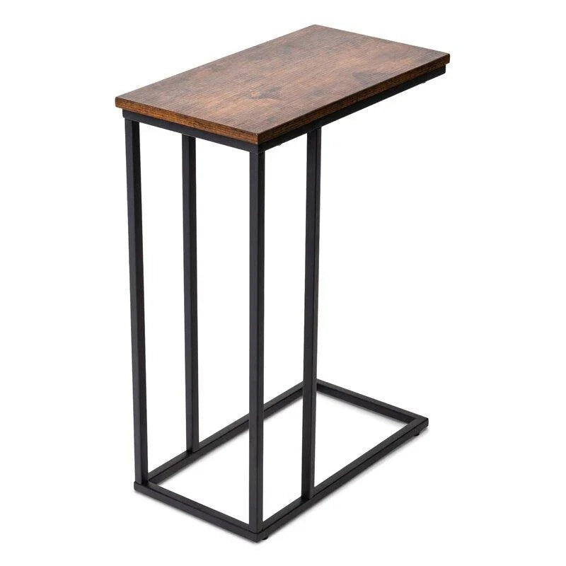Wooden C Side Table