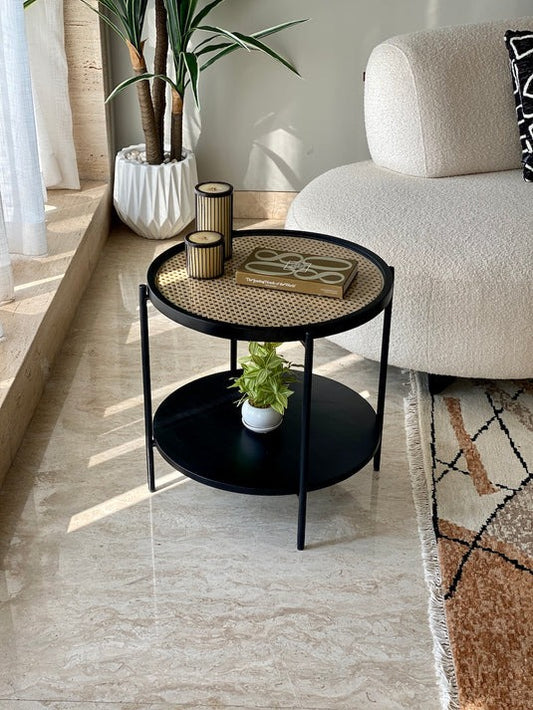 Rattan Charcoal Side/Center Table