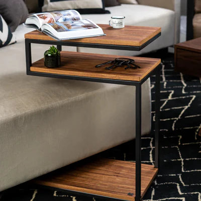 S Shaped Corner Side Table