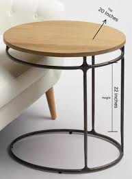 Metal Single Side Coffee Table