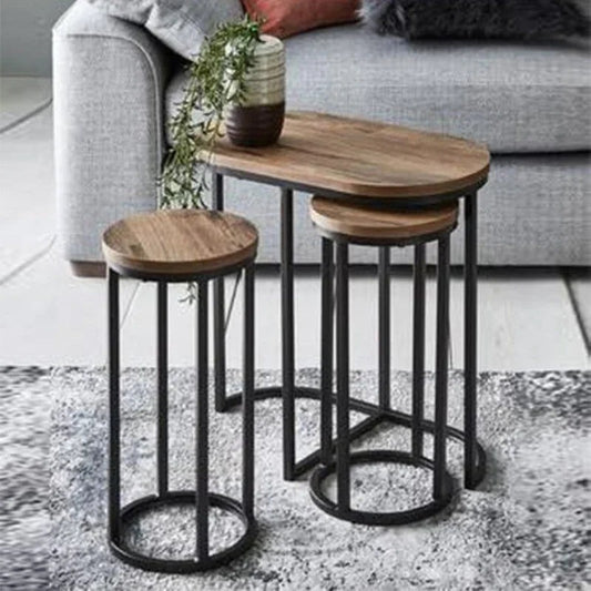 Round Nesting Side Tables (Set of 3)