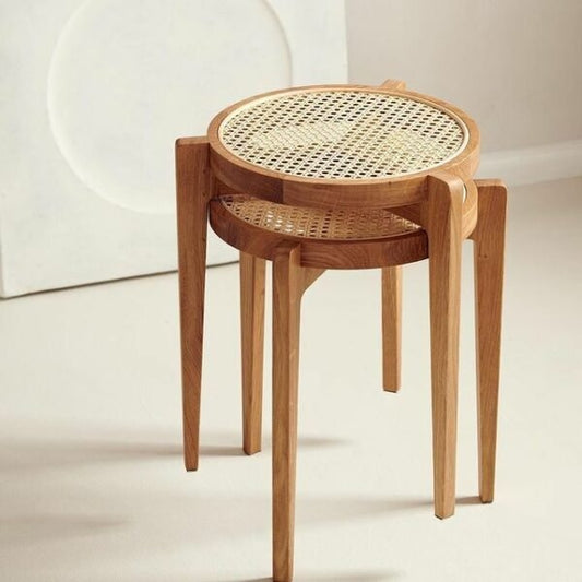Rattan Stackable Stools (Single Piece)