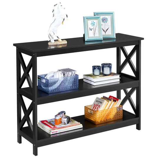 3 Tier X-Design Console Table with Storage