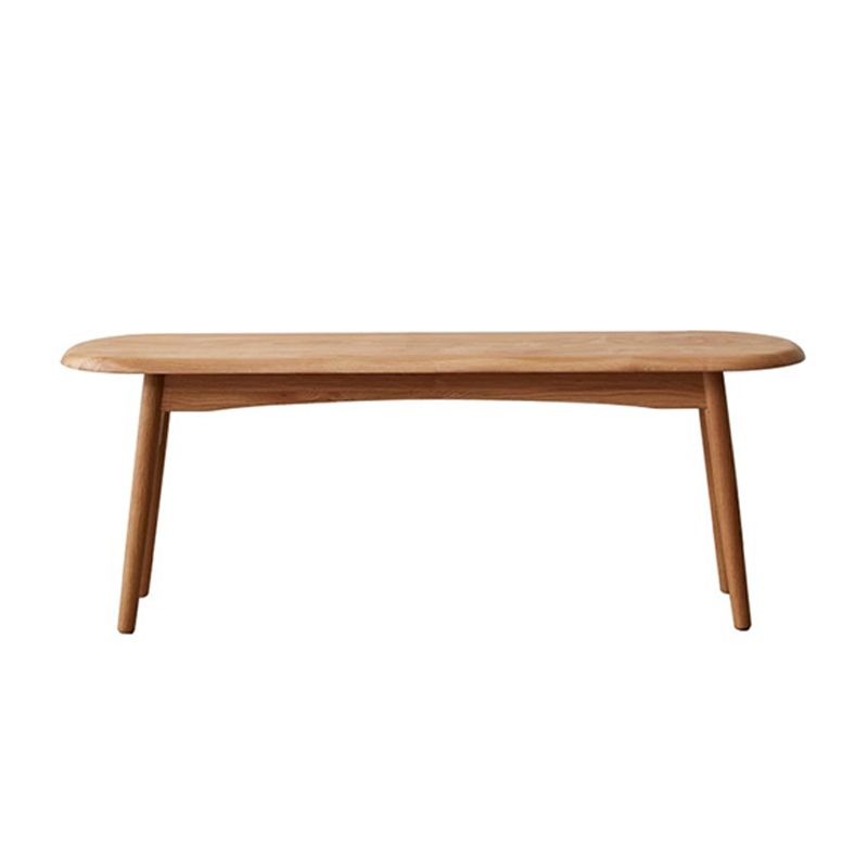 Asian Style Solid Color Wood Entryway Bench