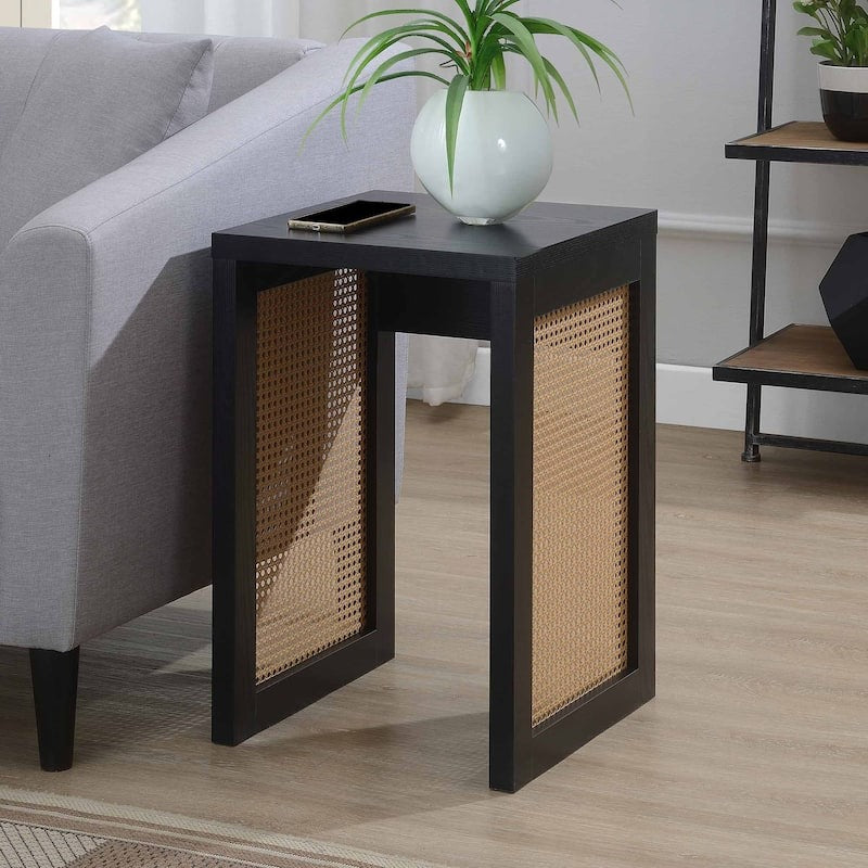 Convenience Concepts Northfield Weave End Table | Modern Side Table for Living Room & Bedroom