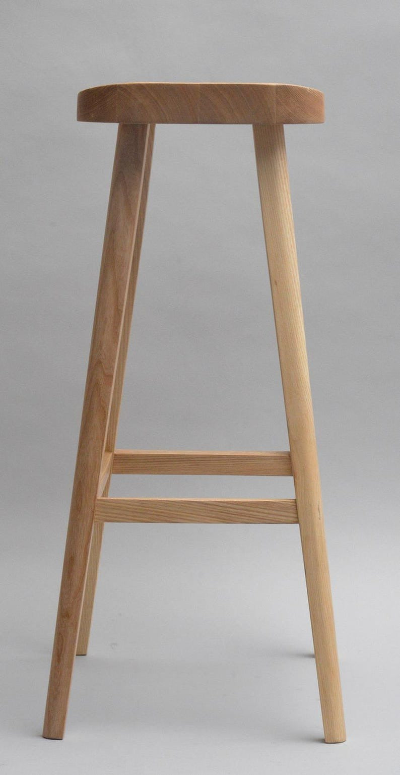 Minimalist Wooden Bar Stool for Kitchen & Bar