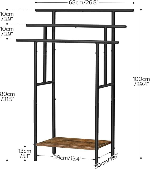 Tall Freestanding Towel Rack for Bathroom, 3 Tier Stepped Blanket Rack with Shelf, Oversized Bath Towels Drying and Display Rack