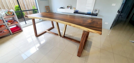 Custom Solid Sheesham Wood Live Edge Table