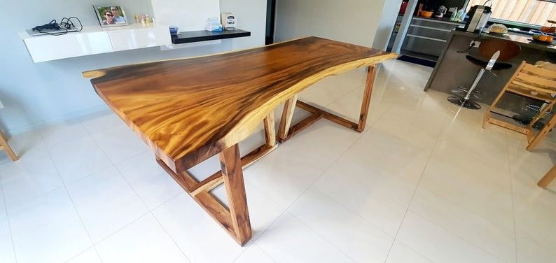 Custom Solid Sheesham Wood Live Edge Table