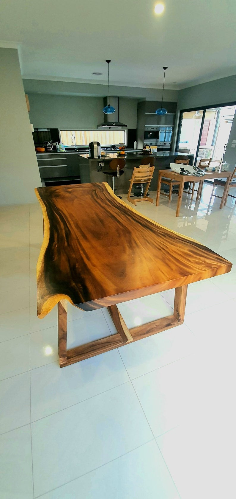 Custom Solid Sheesham Wood Live Edge Table