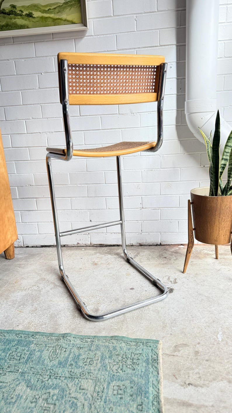 Bar stool, Cantilever Rattan