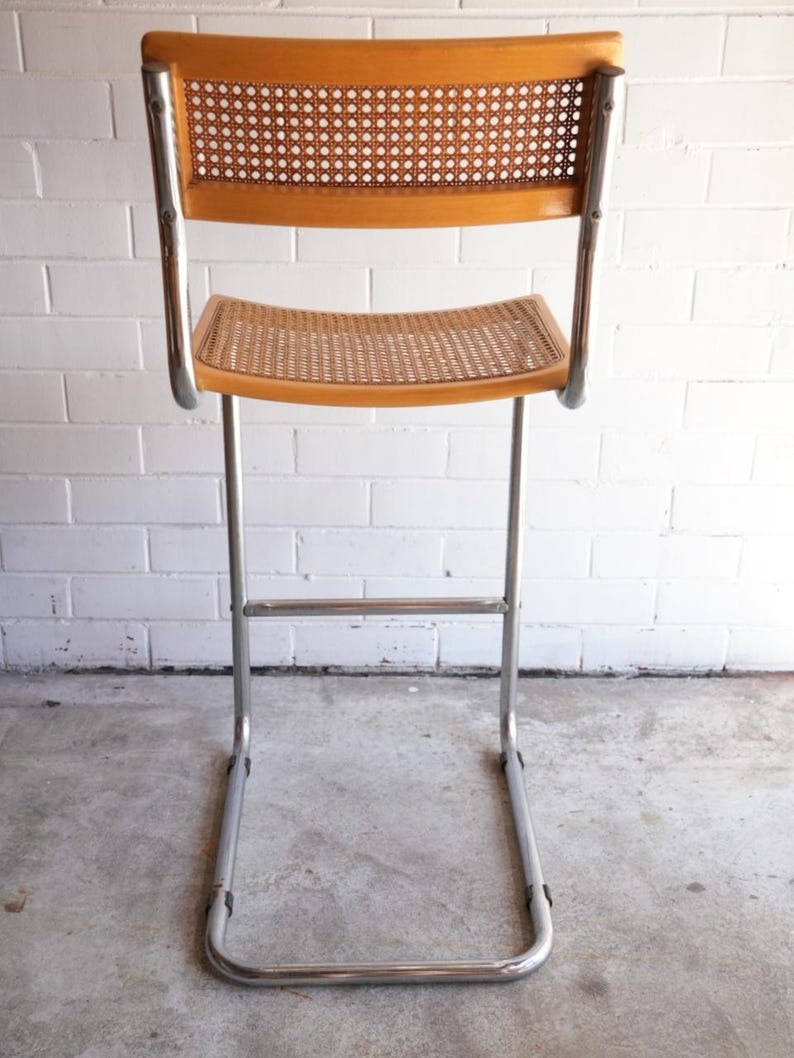 Bar stool, Cantilever Rattan