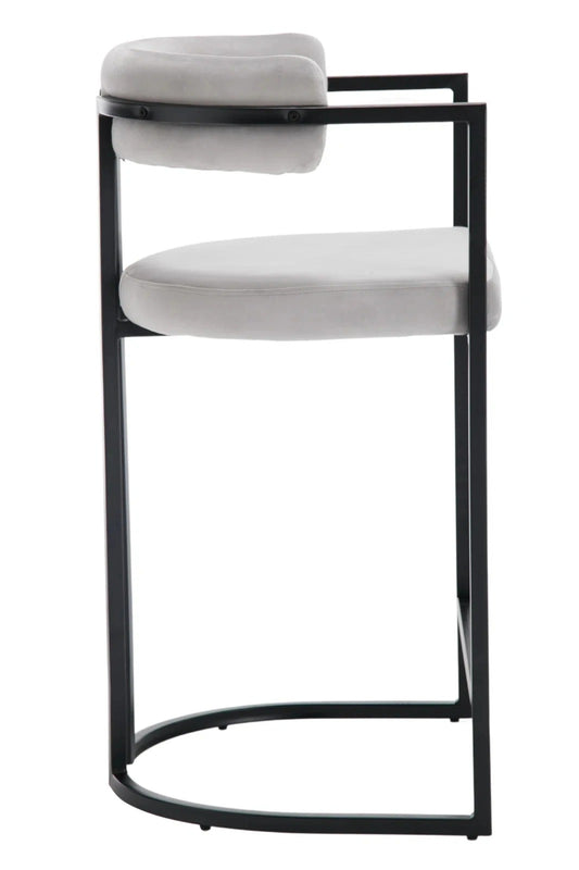 Industrial Style Metallic Frame Bar Chair