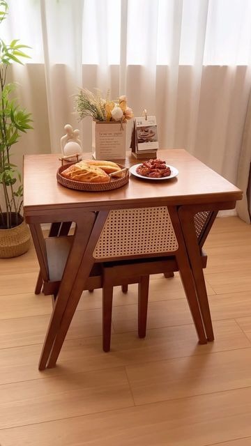 Compact Rattan 2-Seater Dining Set with Space-Saving Table & Chairs