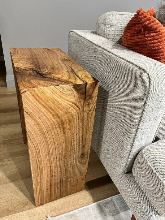Minimalist Waterfall End Table: Modern Accent Table