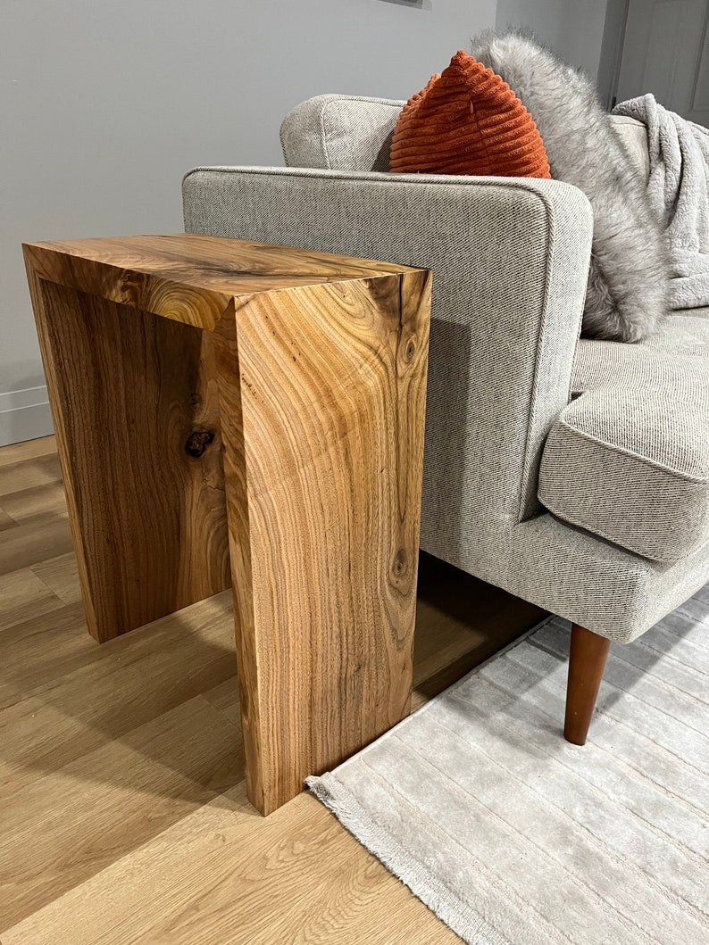 Minimalist Waterfall End Table: Modern Accent Table