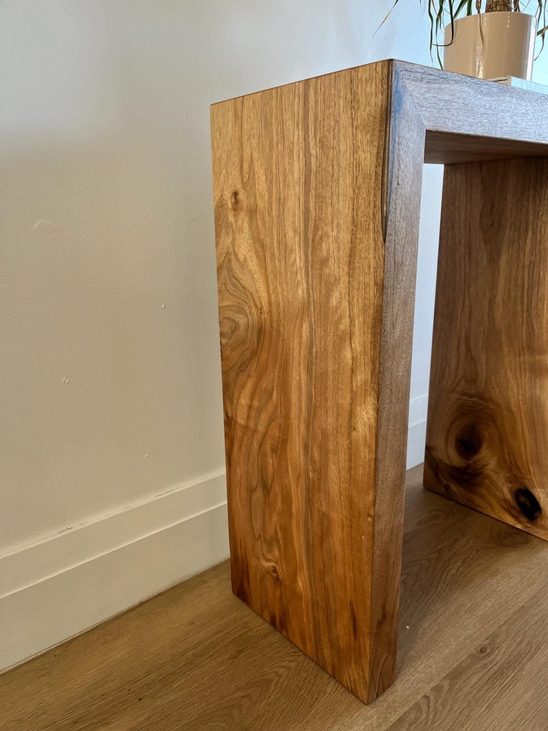 Minimalist Waterfall End Table: Modern Accent Table
