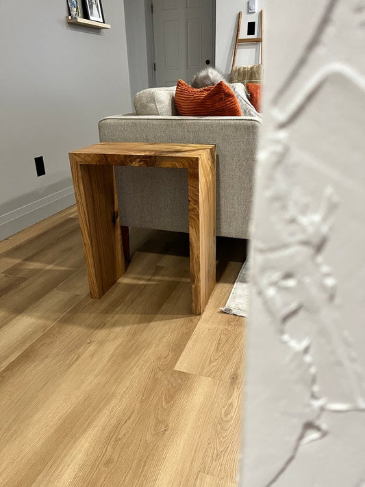 Minimalist Waterfall End Table: Modern Accent Table