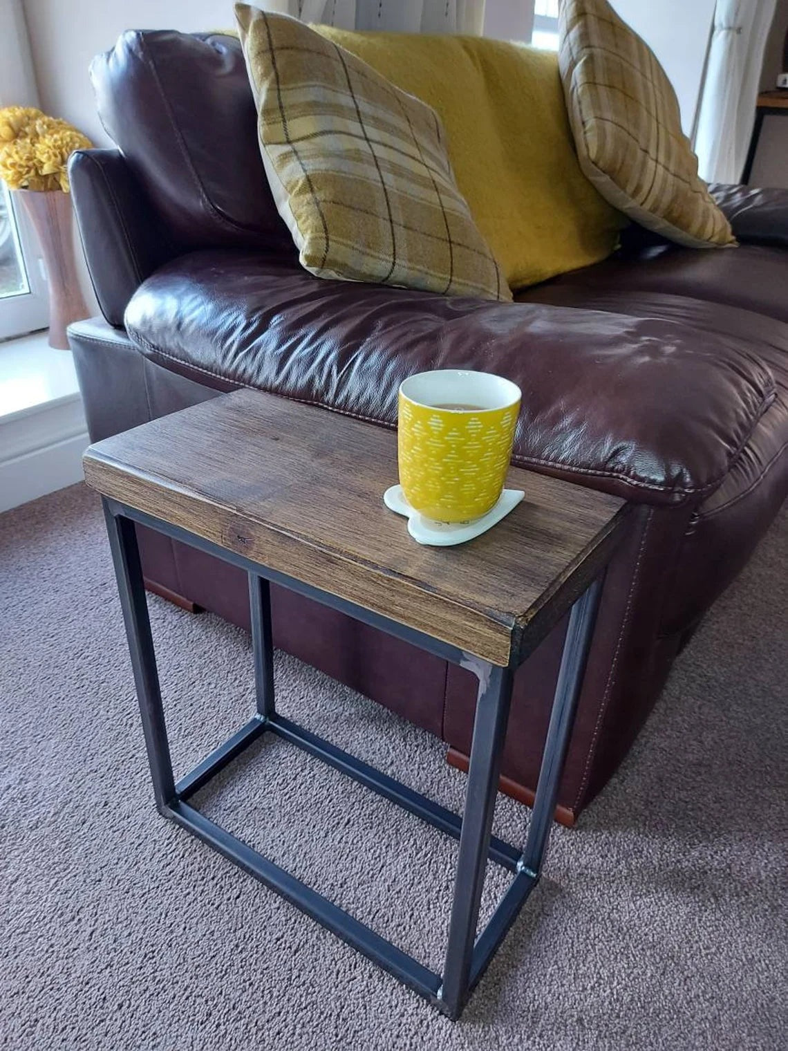 Industrial Sofa Side Table