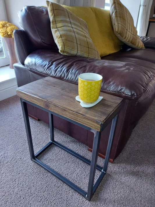 Industrial Sofa Side Table