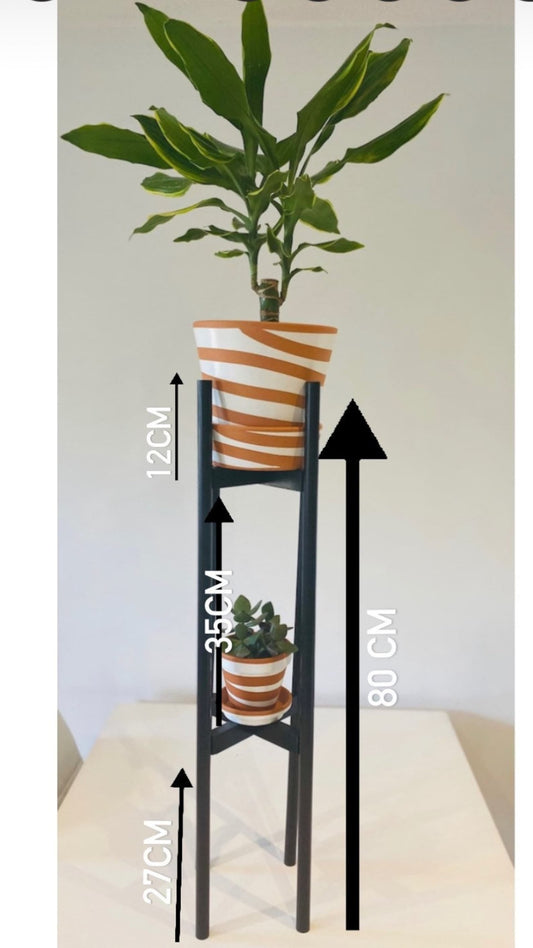 Plant Pot Stand, Stand Planter Holder Two Tier Stand