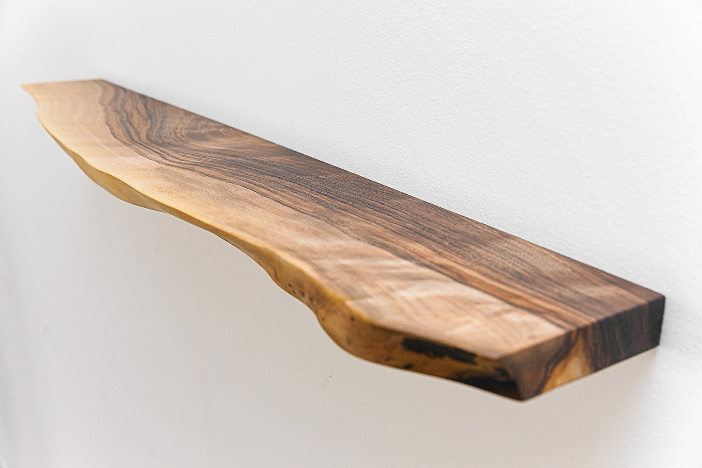 Live Edge Sheesham Floating Shelves, Reclaimed Industrial Wooden Floating Shelves,