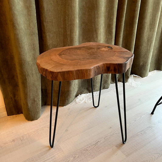 Live Edge Sheesham Coffee Table Set (Individual Tables Available) | Rustic Side Tables