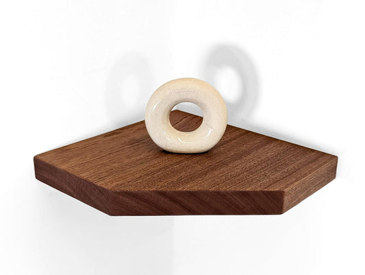 Floating Corner Shelves with Straight Edges