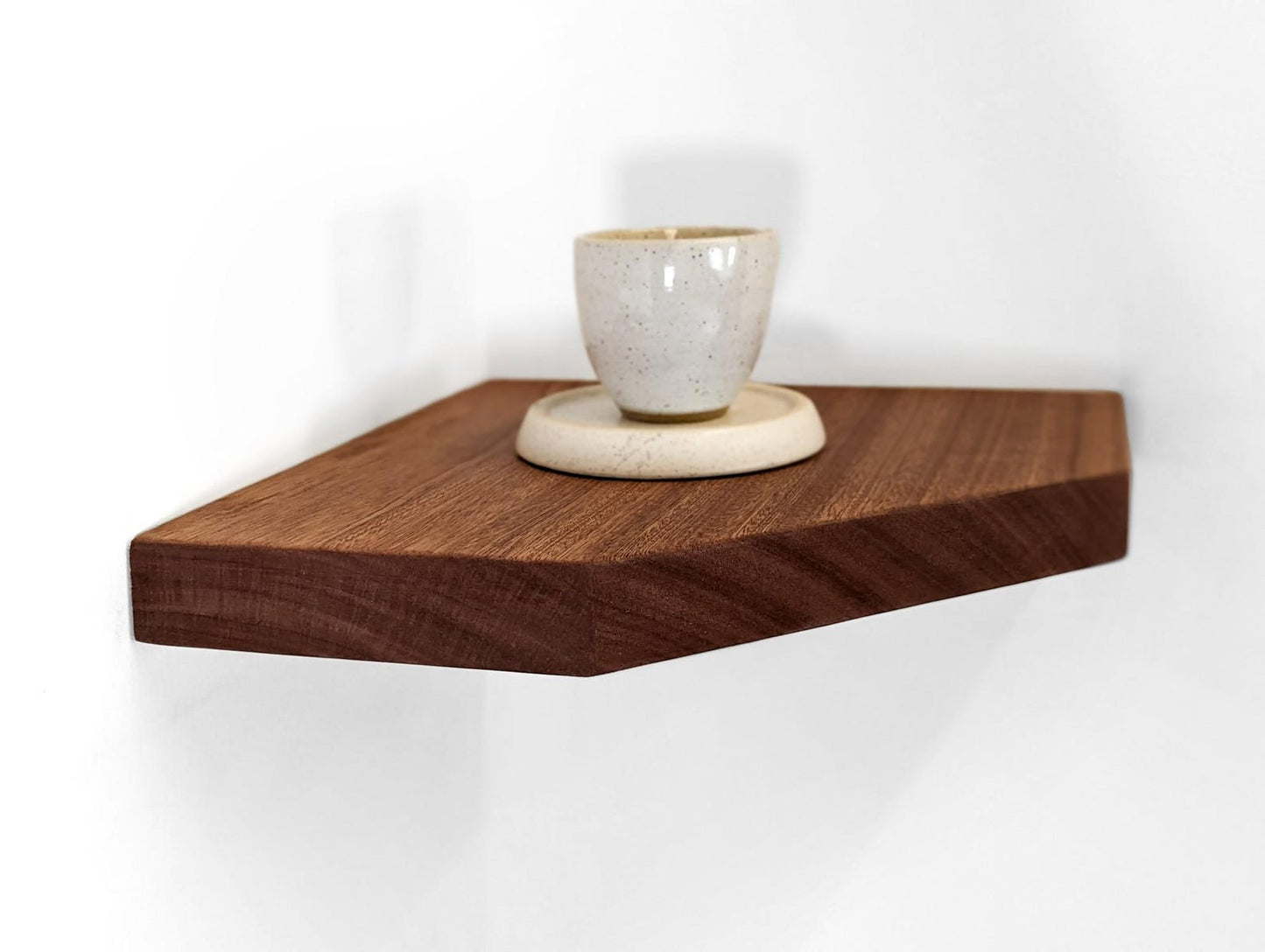 Floating Corner Shelves with Straight Edges