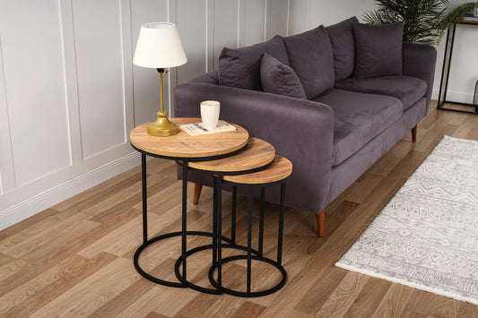 Nesting Table Triple Decorative Side Table