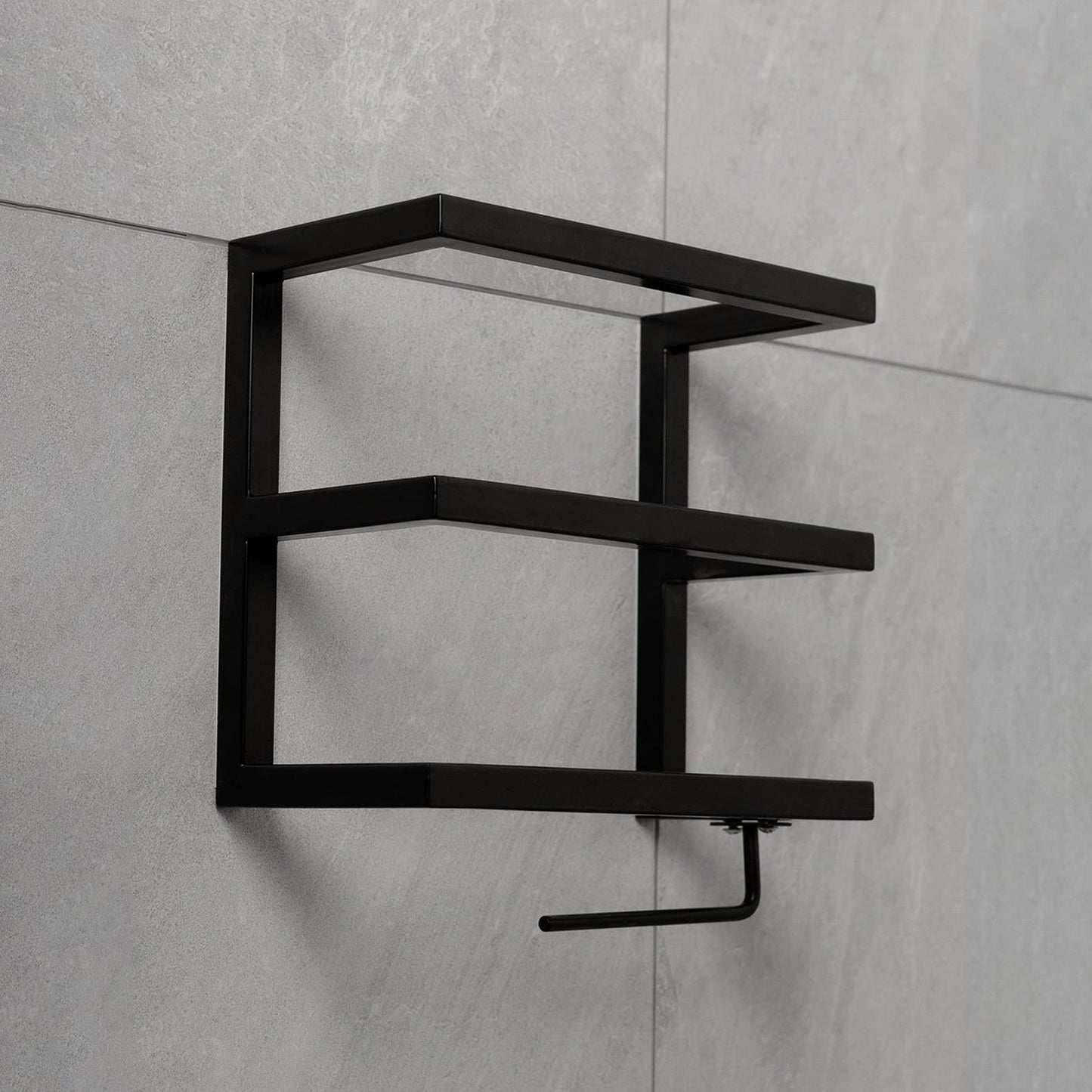 Metal Bathroom Shelf, Toilet Paper Holder Wall Mount