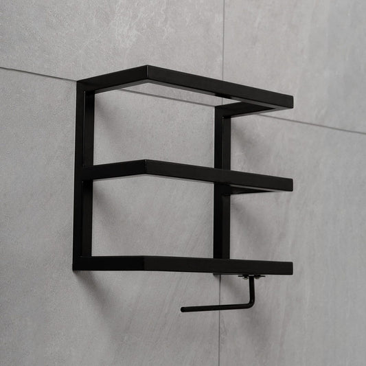 Metal Bathroom Shelf, Toilet Paper Holder Wall Mount