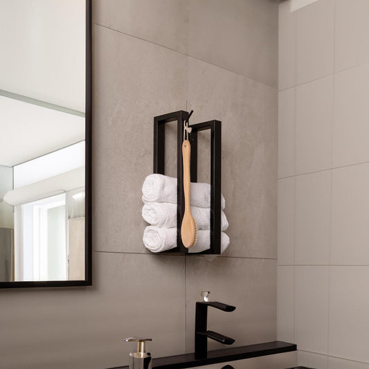 Bathroom Towel Holder for Wall, Blanket Storage,