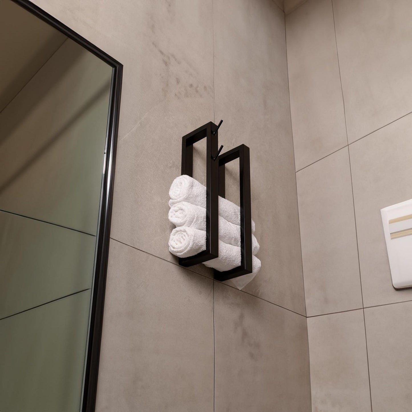 Bathroom Towel Holder for Wall, Blanket Storage,