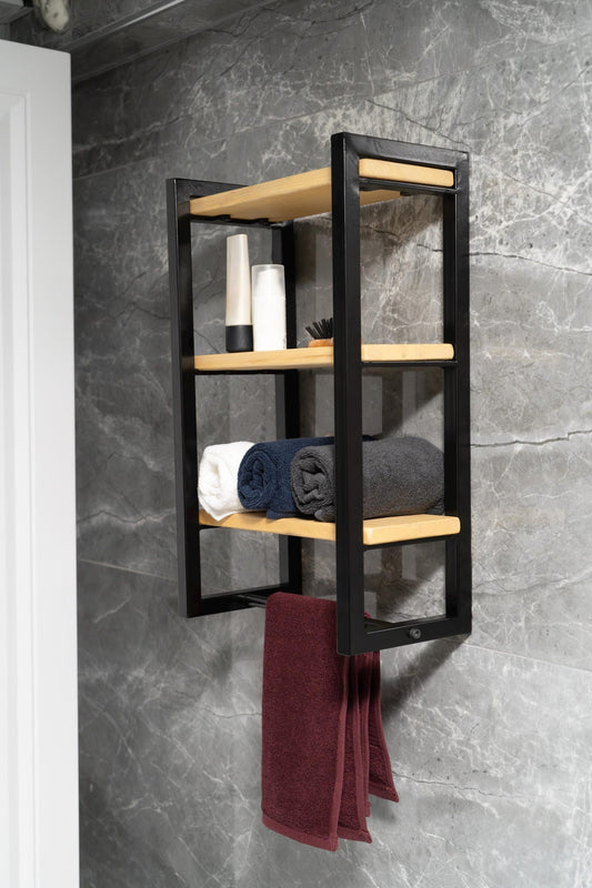 Bathroom Towel Holder With Drying Bar