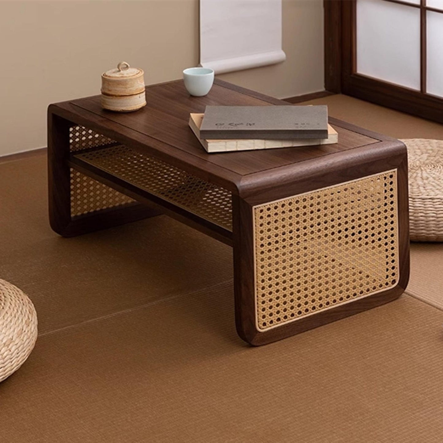 Rattan Vine weaving End Side Table