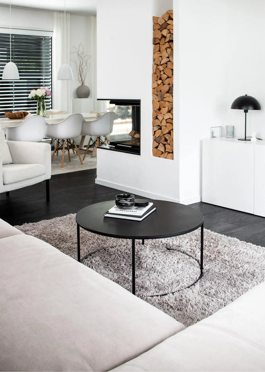 Round Coffee Table Made from Natural Wood